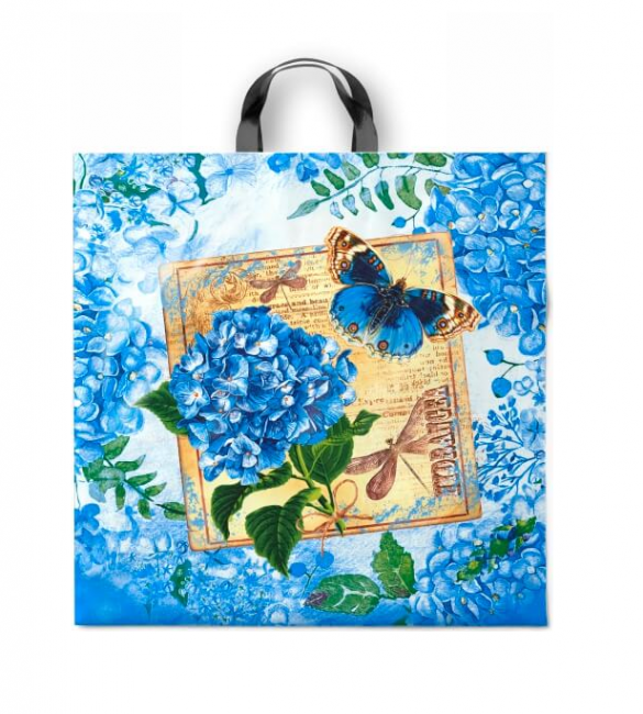 Пакет 44*44 ПВД "Созерцание" с петлевой ручкой (25/250)