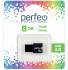 Флеш накопитель (память) USB 8GB M01 Black, Perfeo