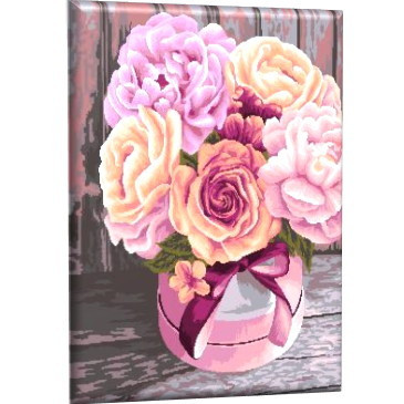 Набор для творчества "Рисование по номерам". Нежность в букете 40*50. GLA34 Набор для творчества "Рисование по номерам". Нежность в букете 40*50. GLA34