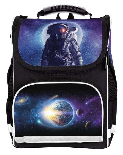 Рюкзак подрост. Schoolformat BASIC mini SPACE SOUL 11 л синий 33х25х13 жестк. каркас 1 отд. молния д/мальчиков