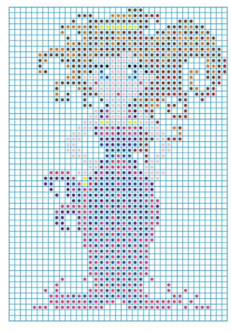 Раскраска по точкам (А4) РКСТ-001 Раскраска по точкам (А4) РКСТ-001