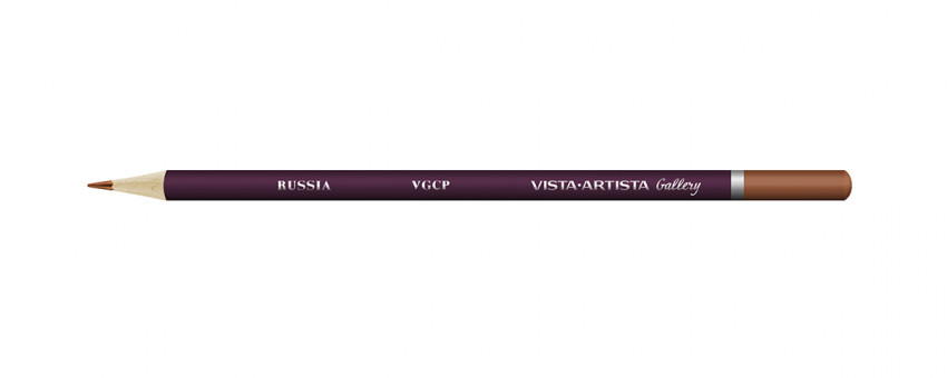 Карандаш цветной художественный заточенный 701 коричневый, Gallery VISTA-ARTISTA/VGCP 701 (6)