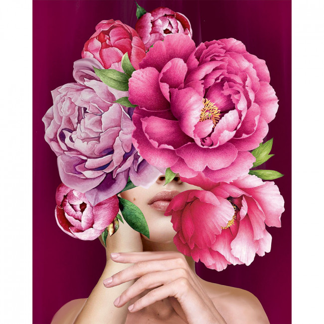 Алмазная мозаика 40*50 на подрамнике "Благоухание", полная выкладка, ALM023