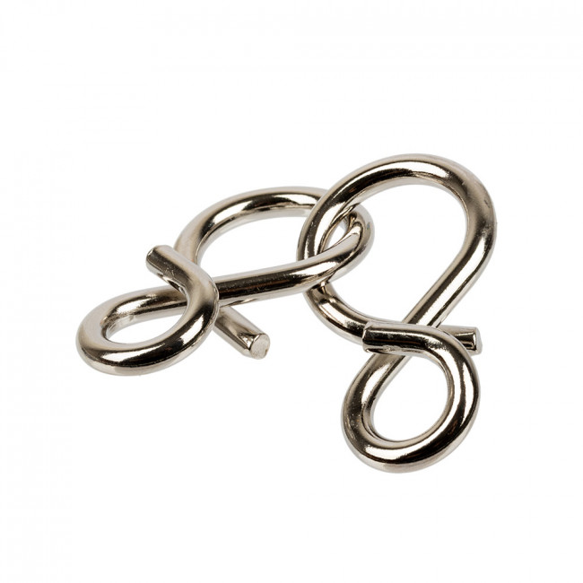 Головоломка металлическая "Петельки" 2 элемента, DELFBRICK/DLM-04 Головоломка металлическая "Петельки" 2 элемента, DELFBRICK/DLM-04