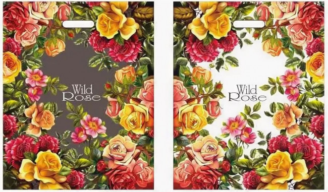 Пакет ПВД (40*50) 80 мкм "Дикая роза" Пакет ПВД (40*50) 80 мкм "Дикая роза"