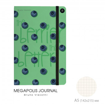 Записная книжка А5 100л клетка "Megapolis Journal. Ягоды. Черника", BV/3-477/06 (8) Записная книжка А5 100л клетка "Megapolis Journal. Ягоды. Черника", BV/3-477/06 (8)