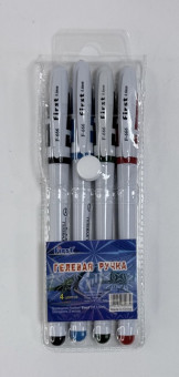 Набор гелевых ручек 4цв 4шт F-666-4 (36)