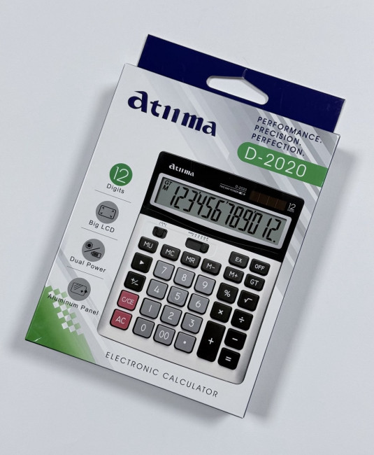 Калькулятор 12- разрядный, размер - 145*185мм, Atiima/D-2020/B-125 (20) Калькулятор 12- разрядный, размер - 145*185мм, Atiima/D-2020/B-125 (20)