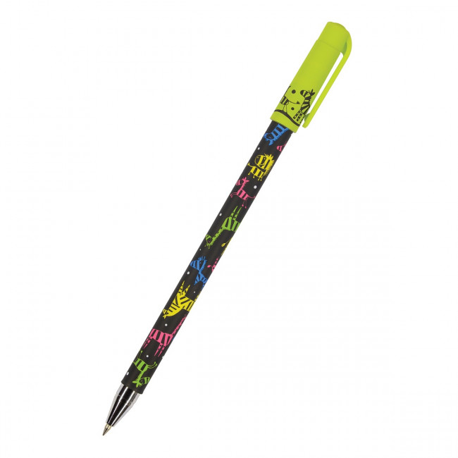 Ручка шариковая 0,5мм синяя "HappyClick. Разноцветные зебры", BV/20-0215/39 (24)