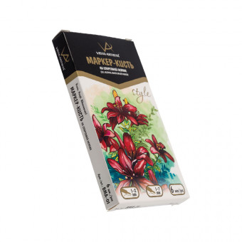 Маркер 0.7мм -7мм на спиртовой основе, кисть/перо скошенное, св.св. серо-голубой, Style VISTA-ARTISTA/BMA-01/S525