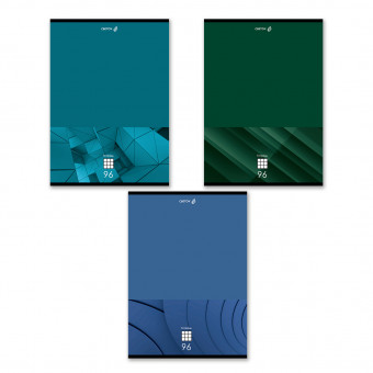 Тетрадь А4 96 клетка "Изящные линии" скрепка, Светоч/Т156_01355 (6)