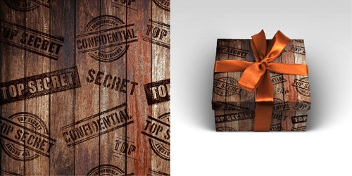 Упаковочная бумага Совершенно секретно (70 х 100 см, 90 г/м2) 1 лист (10)