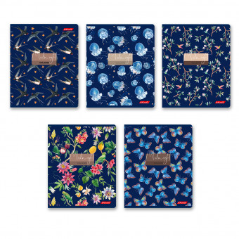 Тетрадь 80 клетка "Вальс цветов" скрепка, Светоч (5)