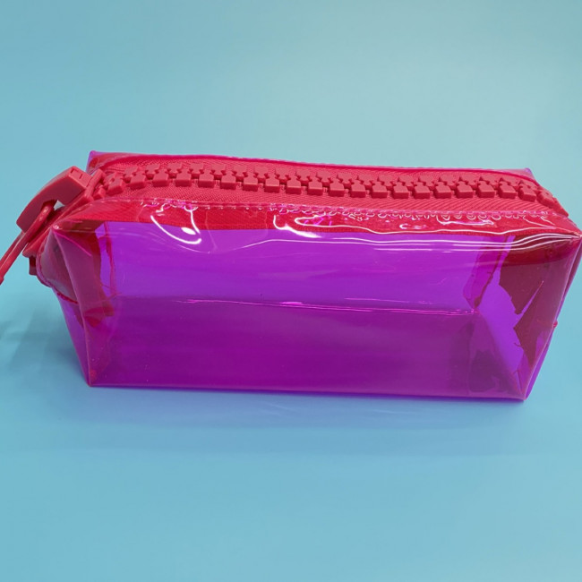 Пенал для канцелярских принадлежностей на 1 отделение, прозрачный, крупная молния, Магистр, неоновые цвета ассорти/ TM0265 Пенал для канцелярских принадлежностей на 1 отделение, прозрачный, крупная молния, Магистр, неоновые цвета ассорти/ TM0265