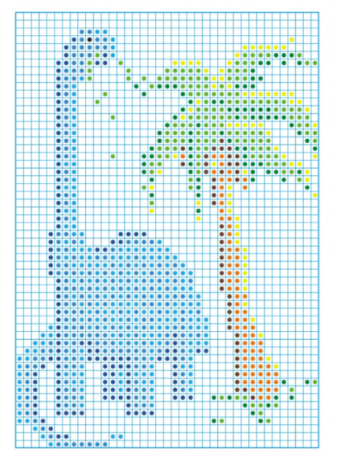 Раскраска по точкам (А4) РКСТ-002