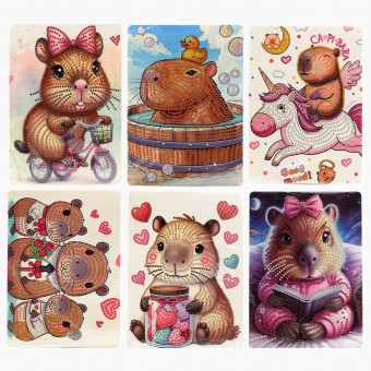 Алмазная мозаика 15*26см "КАПИБАРА", ARTCoco/42483 (12)