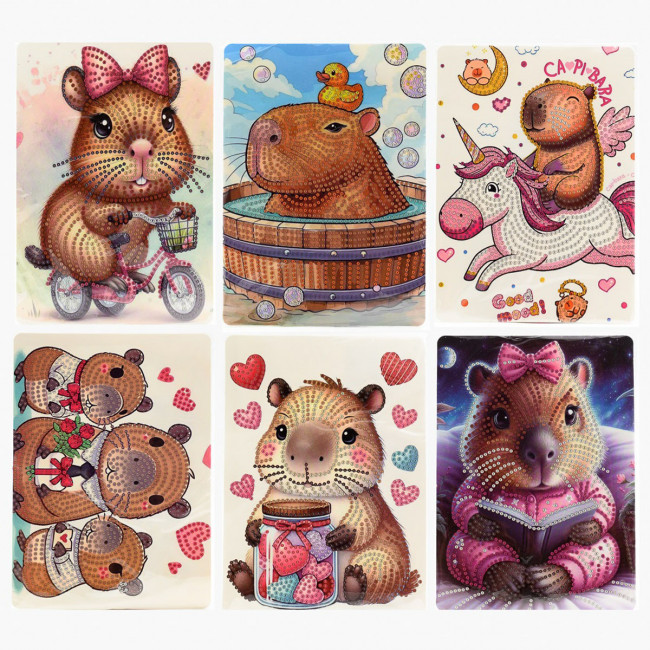 Алмазная мозаика 15*26см "КАПИБАРА", ARTCoco/42483 (12)