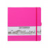 Блокнот для зарисовок 140г/кв.м 20*20см 80л, твердая обложка, фуксия, Sketchmarker/23142325SM