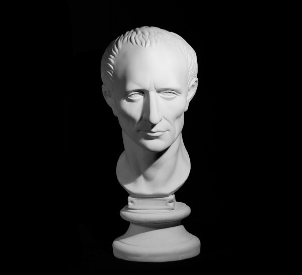 Голова Цезаря 20*20*52см, гипс, 10-104