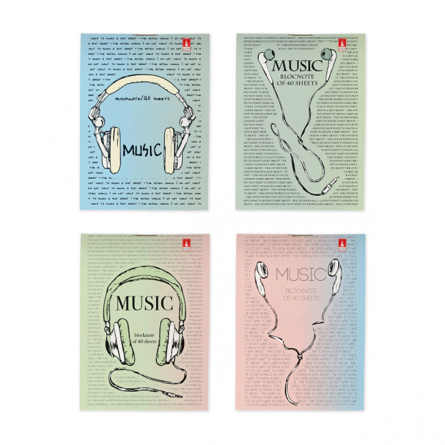 Блокнот А7 40л клетка "Soundmania", 4 вида ассорти, BV/3-40-716 (100) Блокнот А7 40л клетка "Soundmania", 4 вида ассорти, BV/3-40-716 (100)