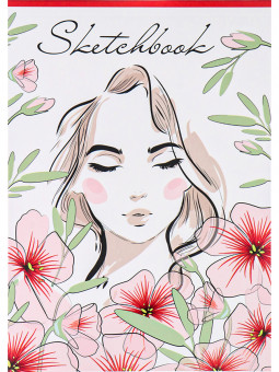 Скетчбук А5 48л "Девушка набросок" КБС, MILAND/С48-4195 Скетчбук А5 48л "Девушка набросок" КБС, MILAND/С48-4195
