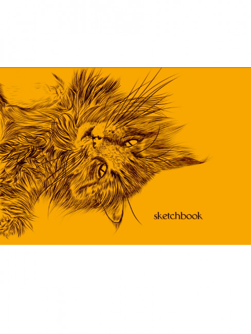 Скетчбук "Кошка". Формат: 180x118 128стр, MyArt Проф-Пресс Скетчбук "Кошка". Формат: 180x118 128стр, MyArt Проф-Пресс