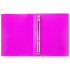 Папка А4 700мкр 25мм на 4 О-кольцах d -17мм, neon пурпурный, Prisma Expert Complete/EC211400022 (4)