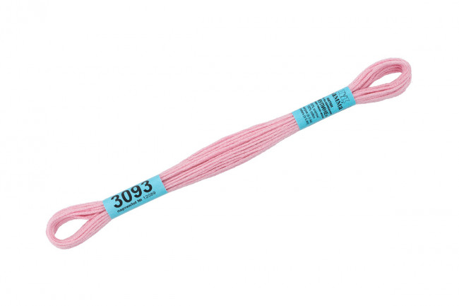Нитки для вышивания "Gamma"    мулине  ( 3071-3172 )  100% хлопок     8 м №3093 розово-сиреневый