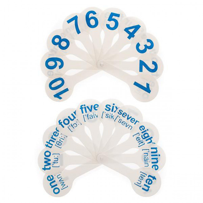 Касса английские цифры до 10, Пчёлка/АЦ-01 (100)