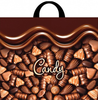 Пакет ПВД (37*31) 85 мкм. Петлевой "Конфетка"