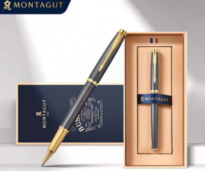 Ручка в футляре  TJ-38 Montagut (черн) 0.5мм роллер, Серая, металлический корпус, в к/кор M307 (1/5) Ручка в футляре  TJ-38 Montagut (черн) 0.5мм роллер, Серая, металлический корпус, в к/кор M307 (1/5)