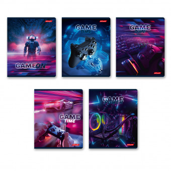 Тетрадь 80 клетка "Включайся в игру" скрепка, Светоч (5/45)