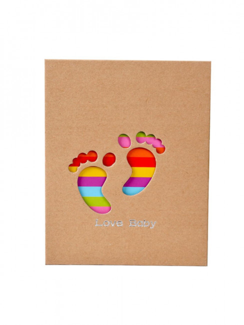 Фотоальбом "Радужные следы" на 100 фото  10*15  УБ-3212