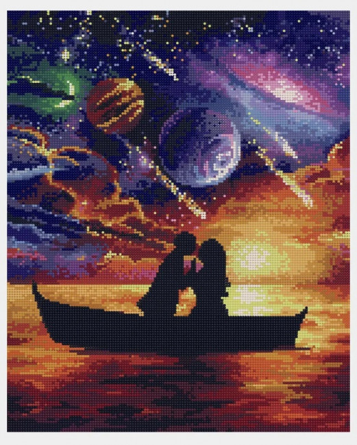 Алмазная мозаика 40*50 на подрамнике "Свидание", полная выкладка, ALM020 Алмазная мозаика 40*50 на подрамнике "Свидание", полная выкладка, ALM020