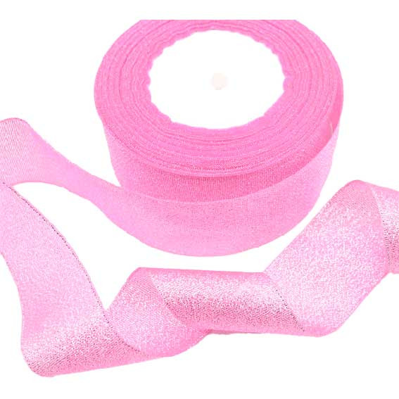 Лента декоративная металлизированная "deVENTE. Metallic" ширина 13 мм, длина 3 м, бумаж. втулка, в пластик. пакете с блистер. подвесом, розовая (24)