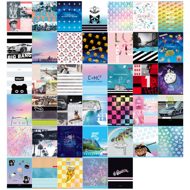 Тетрадь А5 48л клетка BG "Super-Super Mix-40", BG (8/64)