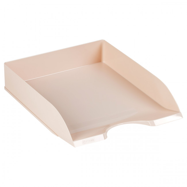 Лоток L 250мм для бумаг, горизонтальный "Дельта", розовый, СТАММ/ЛТГ-30561 (6)