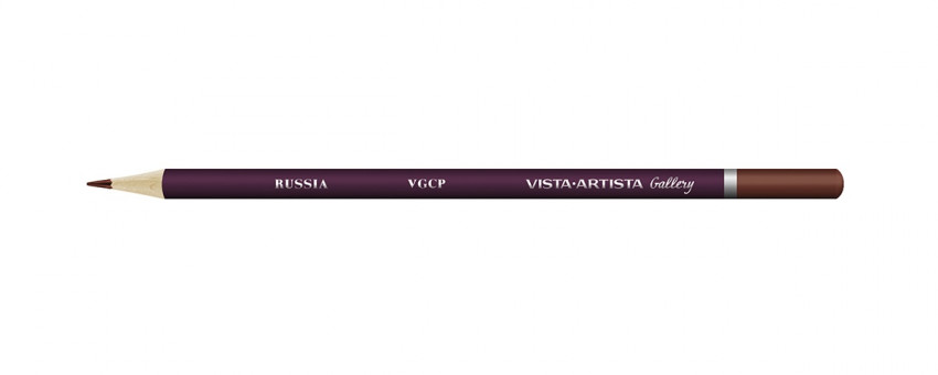 Карандаш цветной художественный заточенный 707 сиена жженая, Gallery VISTA-ARTISTA/VGCP 707 (6)