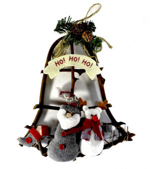 ПОДВЕСКА, КРИСТАЛЛ-КАНЦ «КОЛОКОЛЬЧИК», 24Х27 СМ, ДЕРЕВО, E07094