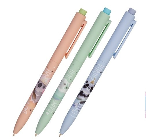 Ручка автоматическая 0,7мм синяя "FunClick. Милота зашкаливает", BV/20-0297/01 (24)