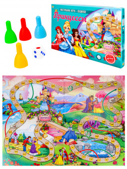 Настольная игра-ходилка "Принцессы!", Рыжий Кот/ИН-8972