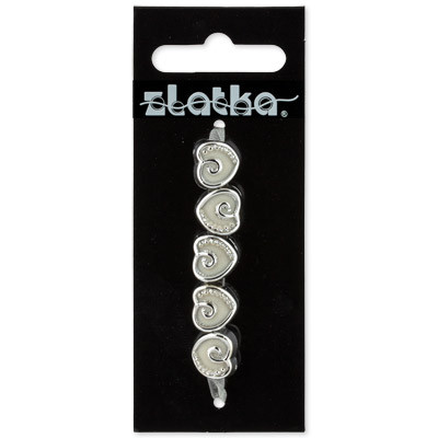 Бусина 12 х 11 х 9 мм акрил 5шт №06 персиковый, Zlatka/BLM-06 №6