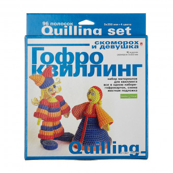 Набор для гофроквиллинга "Скоморох и девушка", BV/2-068/3 Набор для гофроквиллинга "Скоморох и девушка", BV/2-068/3