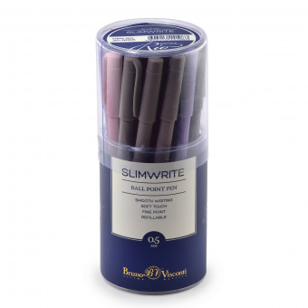 Ручка шариковая 0,5мм синяя "SlimWrite. Rio", BV/20-0055 (24)