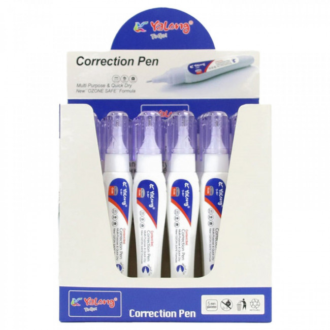 Корректирующая ручка 8мл, Yalong/YL-140C (24) Корректирующая ручка 8мл, Yalong/YL-140C (24)