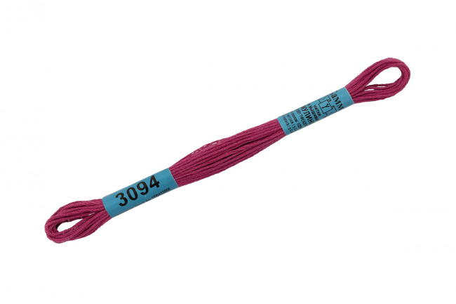 Нитки для вышивания "Gamma"    мулине  ( 3071-3172 )  100% хлопок     8 м №3094 св.сливовый