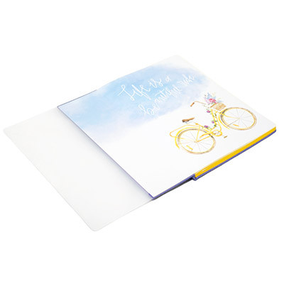 Записная книжка в линейку «Bike» сиреневая, 15,5*21, линейка