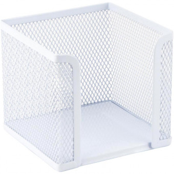 Куб для бумаги 100х100x100мм, мет, белый, AXENT