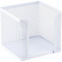 Куб для бумаги 100х100x100мм, мет, белый, AXENT
