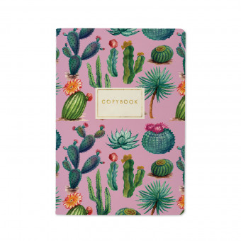 Тетрадь 40 клетка "Кактусовая радость" сшивка, BV/7-40-001/27 (24)